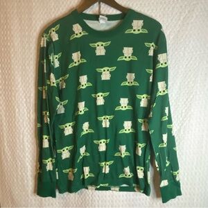 PJ TOP+BOTTOM Hanna Anderson Star Wars Baby Yoda Pajama Unisex Adult M Organic